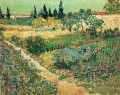 Garden with Flowers Vincent van Gogh
